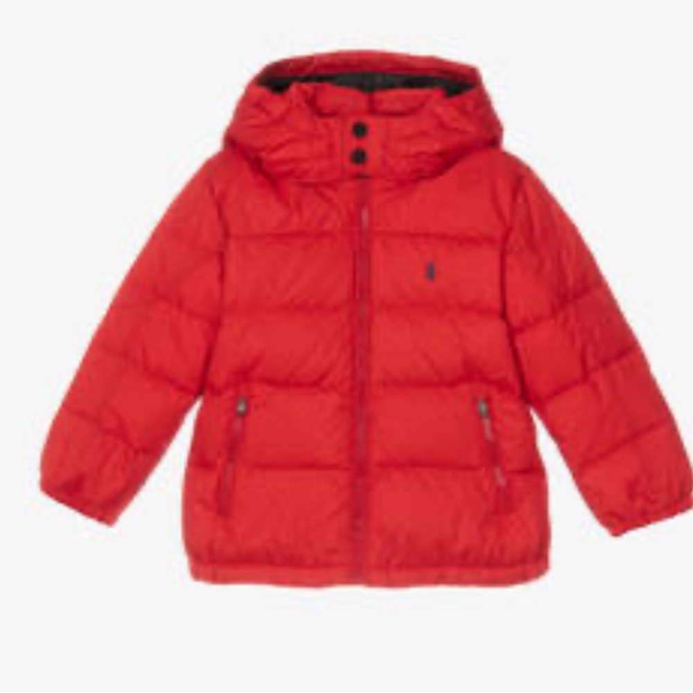 Polo by Ralph Lauren Red Kids Puffer Jacket